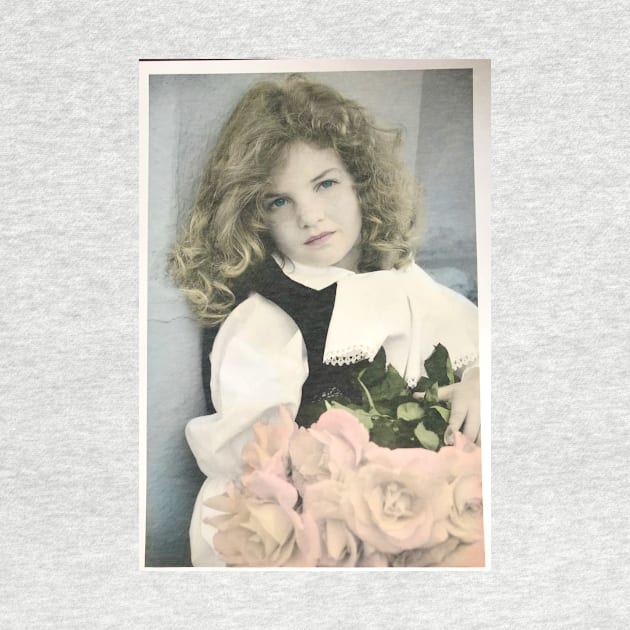 Little Girl with Orange Roses by ephotocard